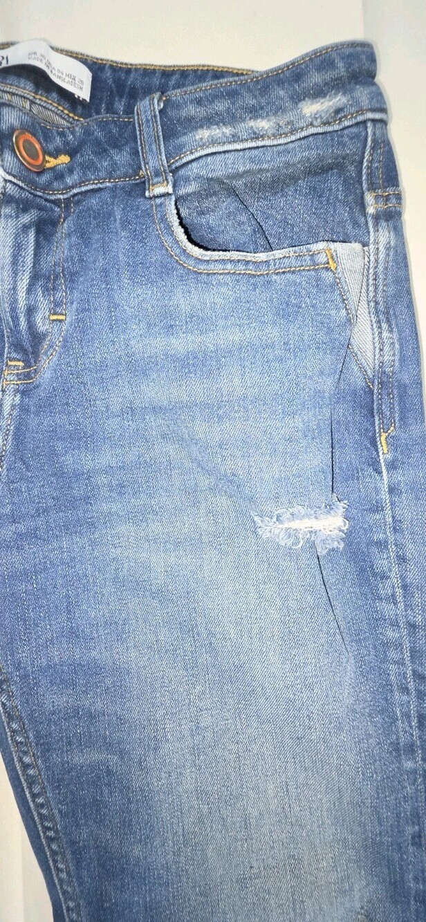 Zara Women's Blue Jeans Size 36 Sku 169 - Picture 6 of 8
